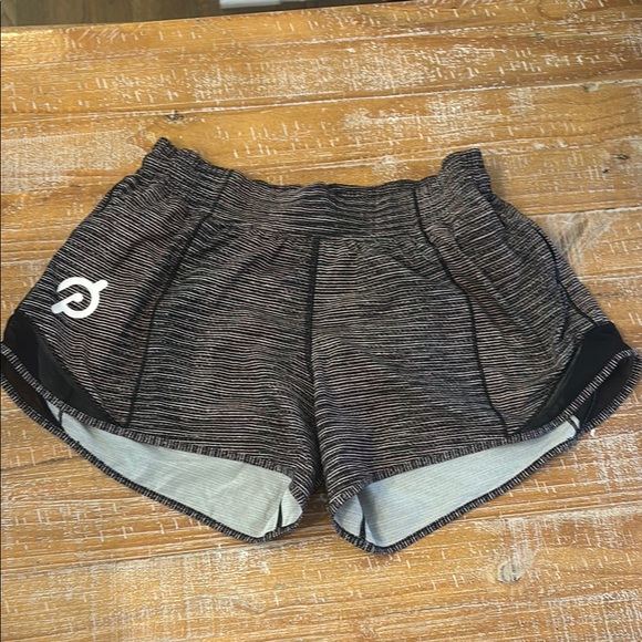 Lululemon X Peloton Women's Black Athletic Shorts - Picture 1 of 4